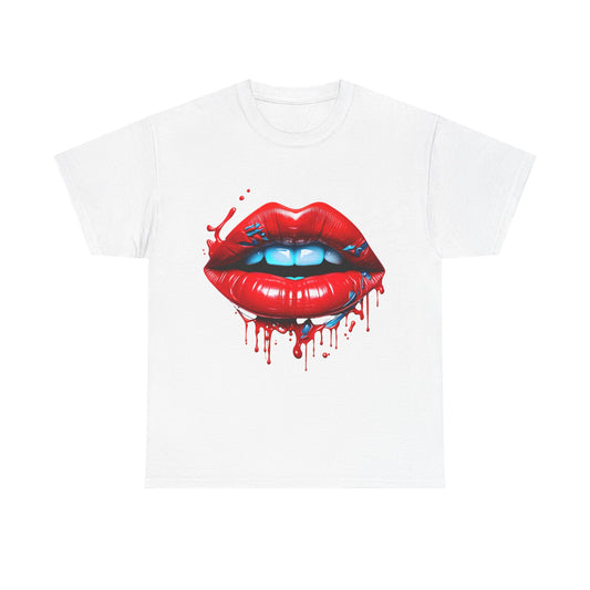 Minimalist Lips Shirt Feminist Tshirt Feminism Sexy Red Lips T-Shirt for Her Gift for Best Friend Gift for Him Valentine's Day Birthday Gift