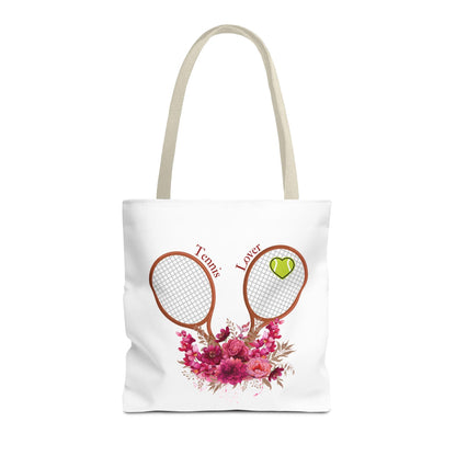 Tote bag tennis d'été, vêtements de sport uniques et créatifs Totebag réutilisable de sport élégant, énergique et amusant amoureux de tennis
