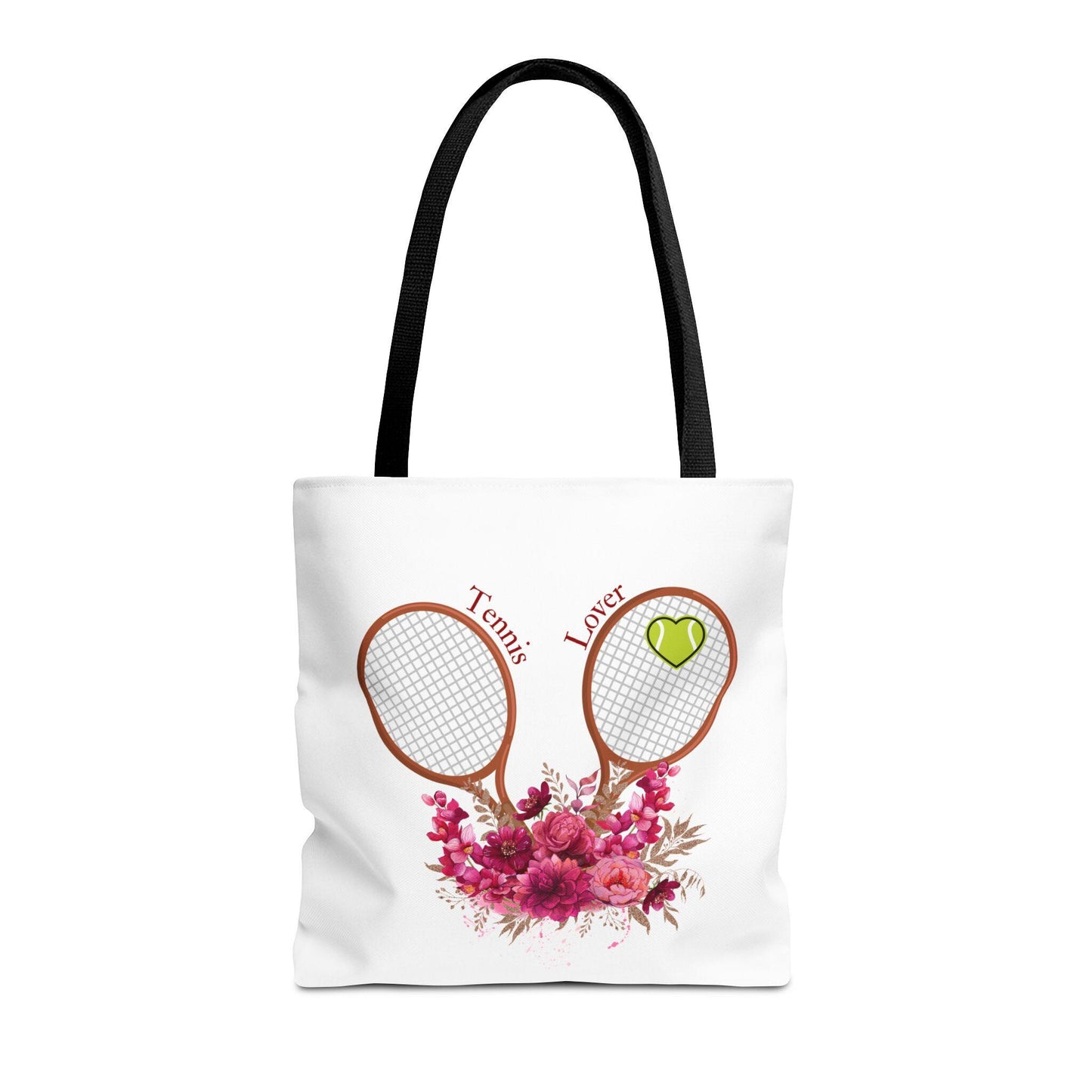 Tote bag tennis d'été, vêtements de sport uniques et créatifs Totebag réutilisable de sport élégant, énergique et amusant amoureux de tennis