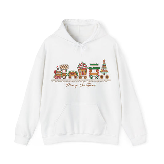 Vintage Christmas sweatshirt Biscuits Train Hoodie Sweatshirt, Holiday Sweatshirt, Festive Hoodie, Christmas Jumper, Winter Sweatshirt, Cozy