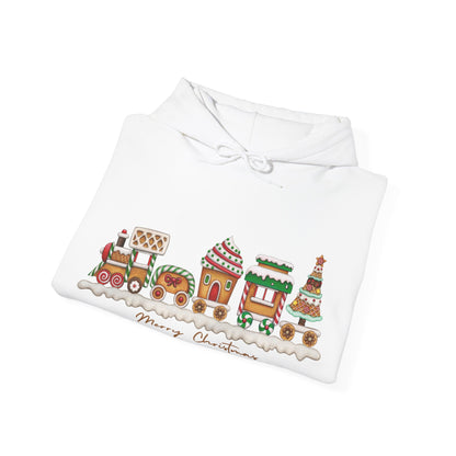 Vintage Christmas sweatshirt Biscuits Train Hoodie Sweatshirt, Holiday Sweatshirt, Festive Hoodie, Christmas Jumper, Winter Sweatshirt, Cozy