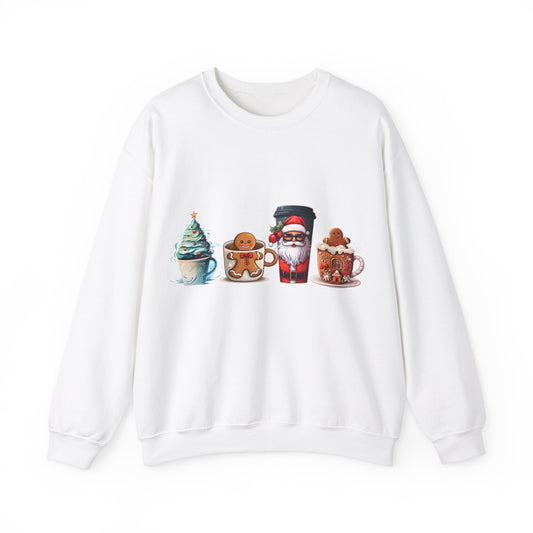 Christmas Coffee Sweatshirt, Christmas Sweatshirt, Christmas Shirt, Coffee Lover Gift ,Christmas Gift , Santa Claus Sweatshirt, Gift for her