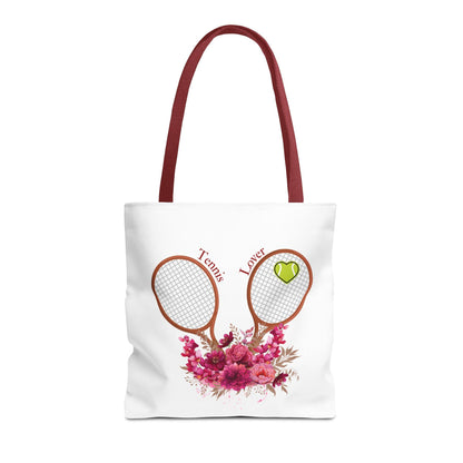 Tote bag tennis d'été, vêtements de sport uniques et créatifs Totebag réutilisable de sport élégant, énergique et amusant amoureux de tennis